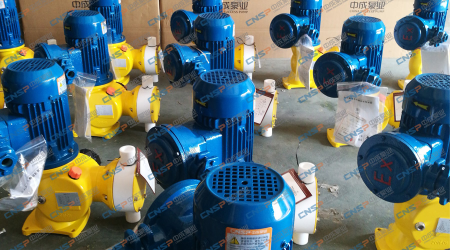 中成泵業產品包裝區一角